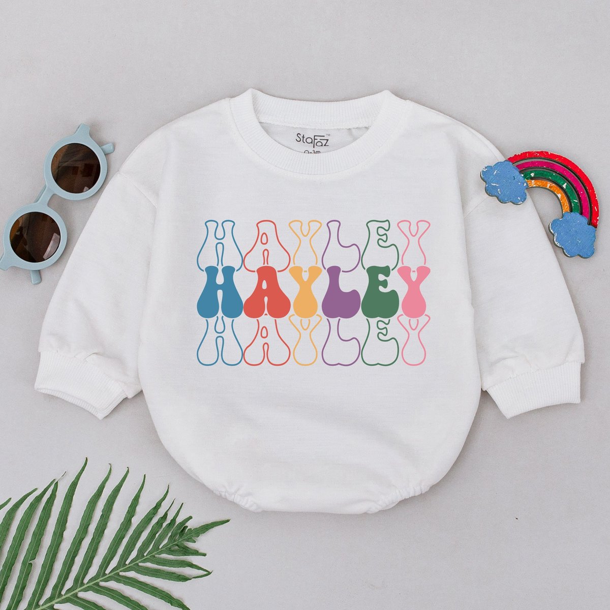 Personalized Name Baby Bubble Romper Spring Baby Romper Birthday Party Romper for Baby Girls Custom