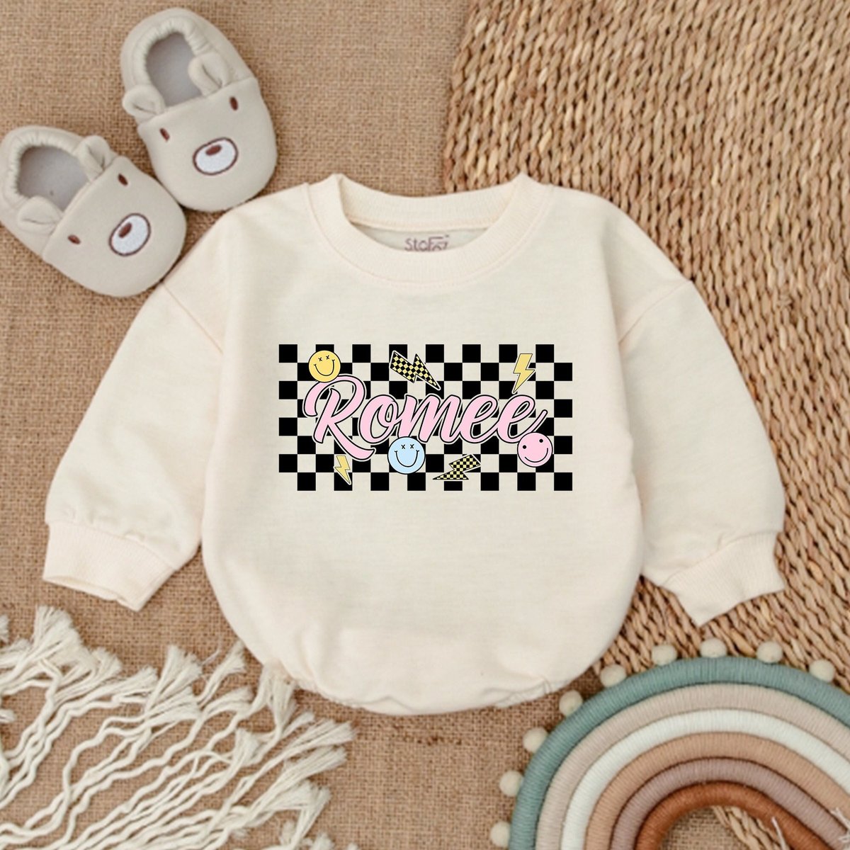 Personalized Name Bubble Romper Baby Girl Outfit Bubble Romper Baby Girl Clothes Custom Baby Gift Ba