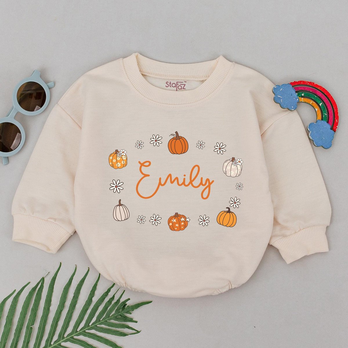 Personalized Name Pumpkin Romper Mommy And Me Outfits Baby Shower Gift Pumpkin Spice Romper Newborn