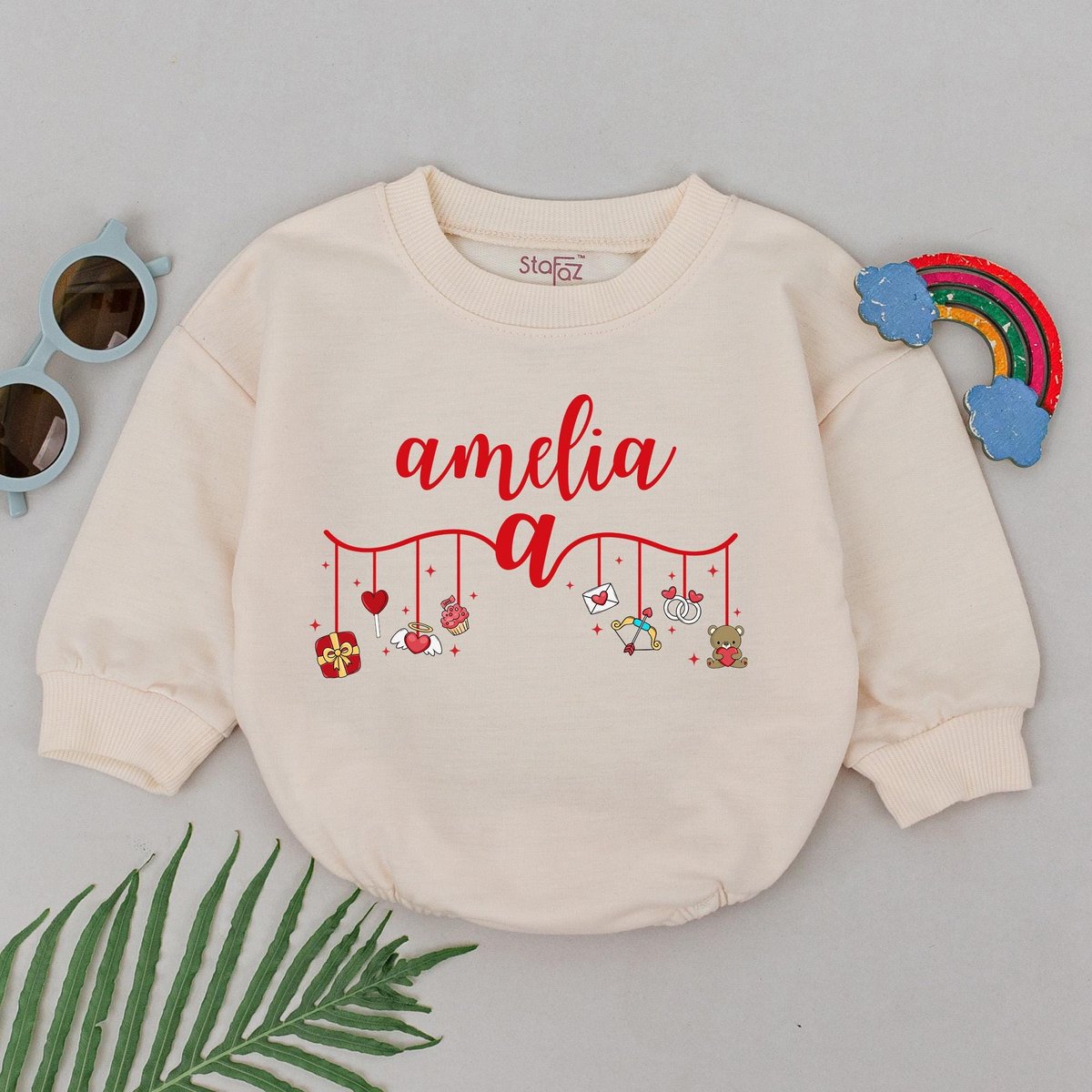 Personalized Name Valentine Romper Valentine Baby Bodysuit 1st Valentines For Baby Girl Tiny Valenti