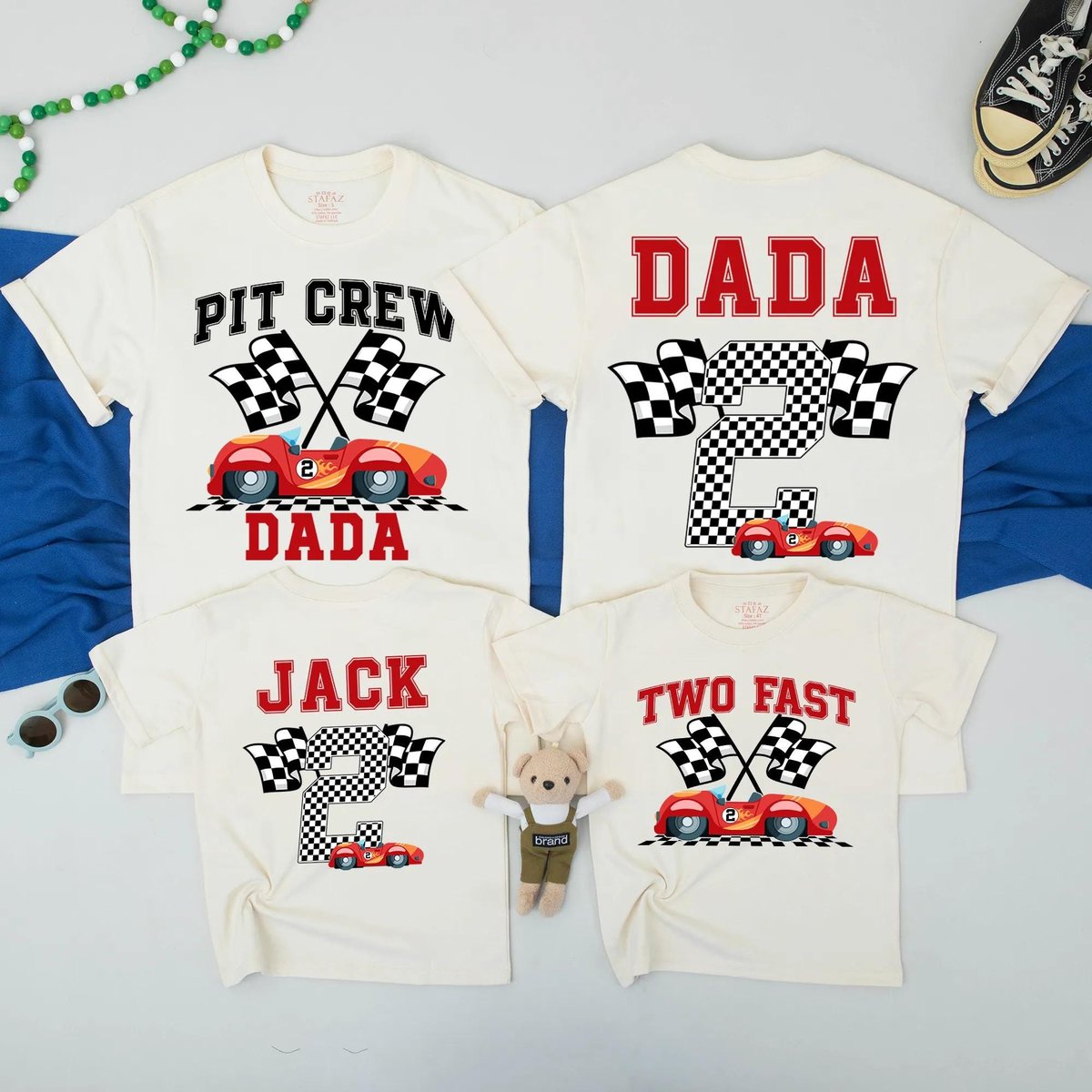 Personalized Pit Crew Family Matching Shirt Two Fast Birthday Shirt Race Car Birthday Outfit Birthda 437