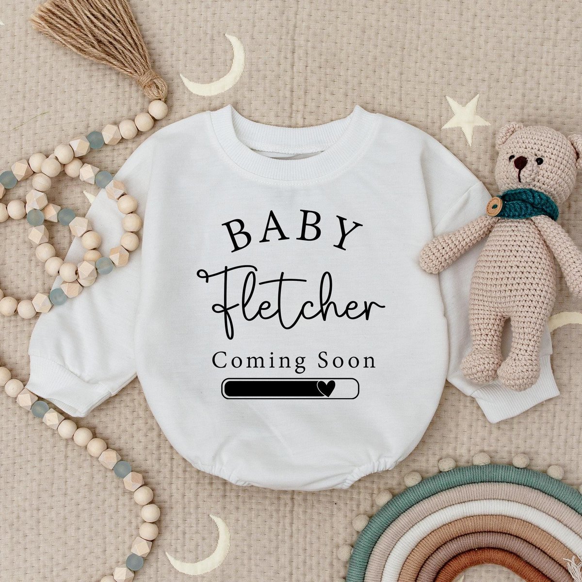Personalized Pregnancy Announcement Baby Bodysuit Pregnancy Reveal Baby Grow Custom Baby Due 2025 Ba