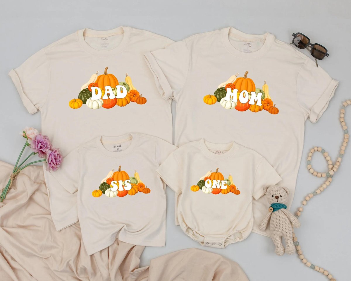 Personalized Pumpkin Birthday Shirt Matching Pumpkin Season Pumpkin Patch Birthday Party Gift Fall M 437