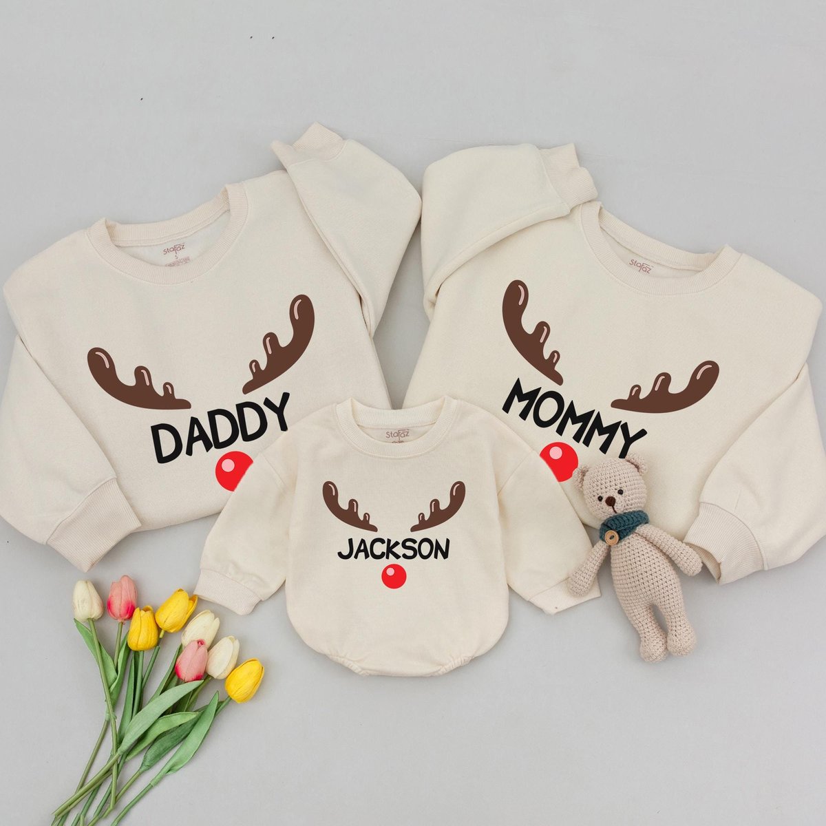 Personalized Reindeer Christmas Outfit Matching Family Outfits Matching Christmas Shirts Family Shir 181