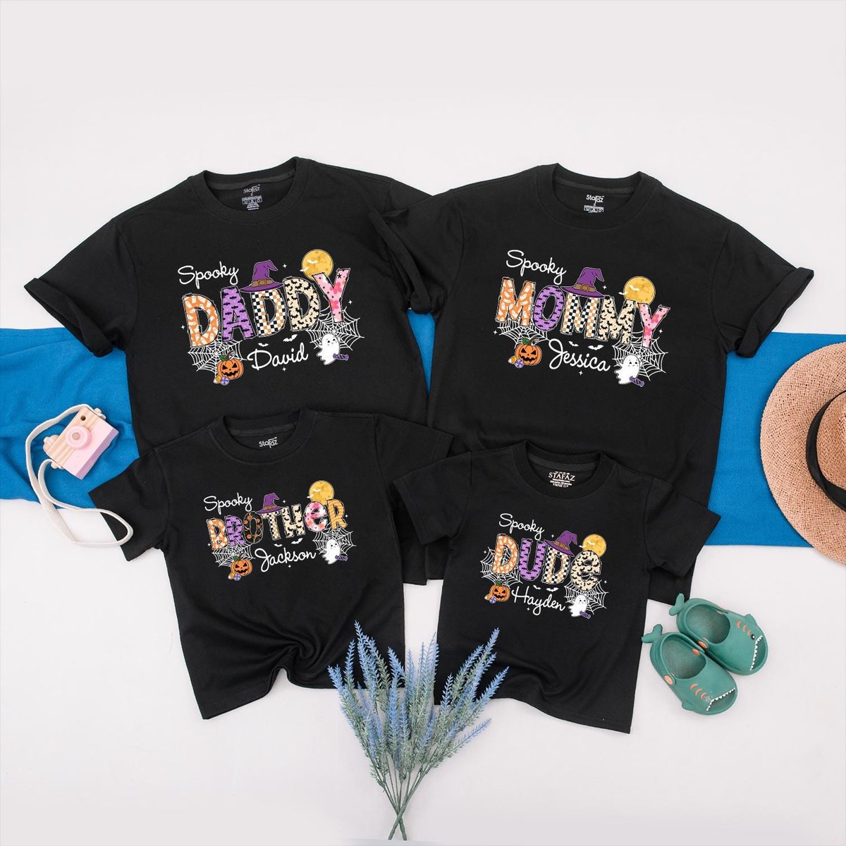 Personalized Spooky Family Shirts Halloween Matching Outfit Custom Halloween Family Shirts Spooky Se 436