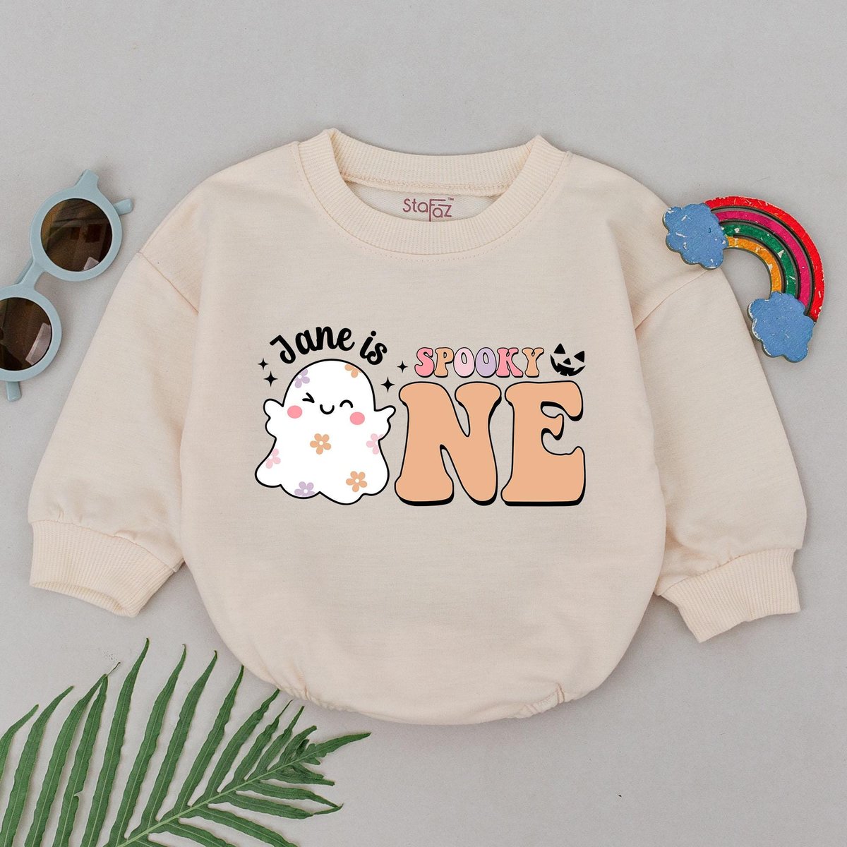 Personalized Spooky One Romper First Halloween Romper Birthday Gift Baby Shower Gift Baby Boo Outfit