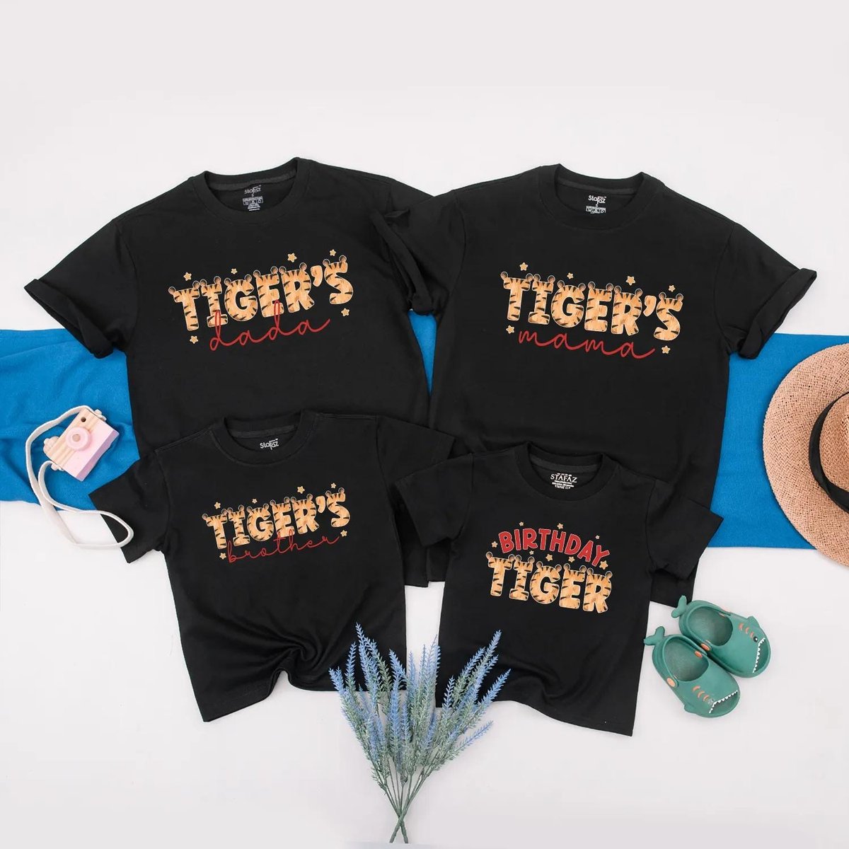 Personalized Tiger Birthday Family Shirt Matching Jungle Animal Outfit Birthday Boy Tee Family Birth 433