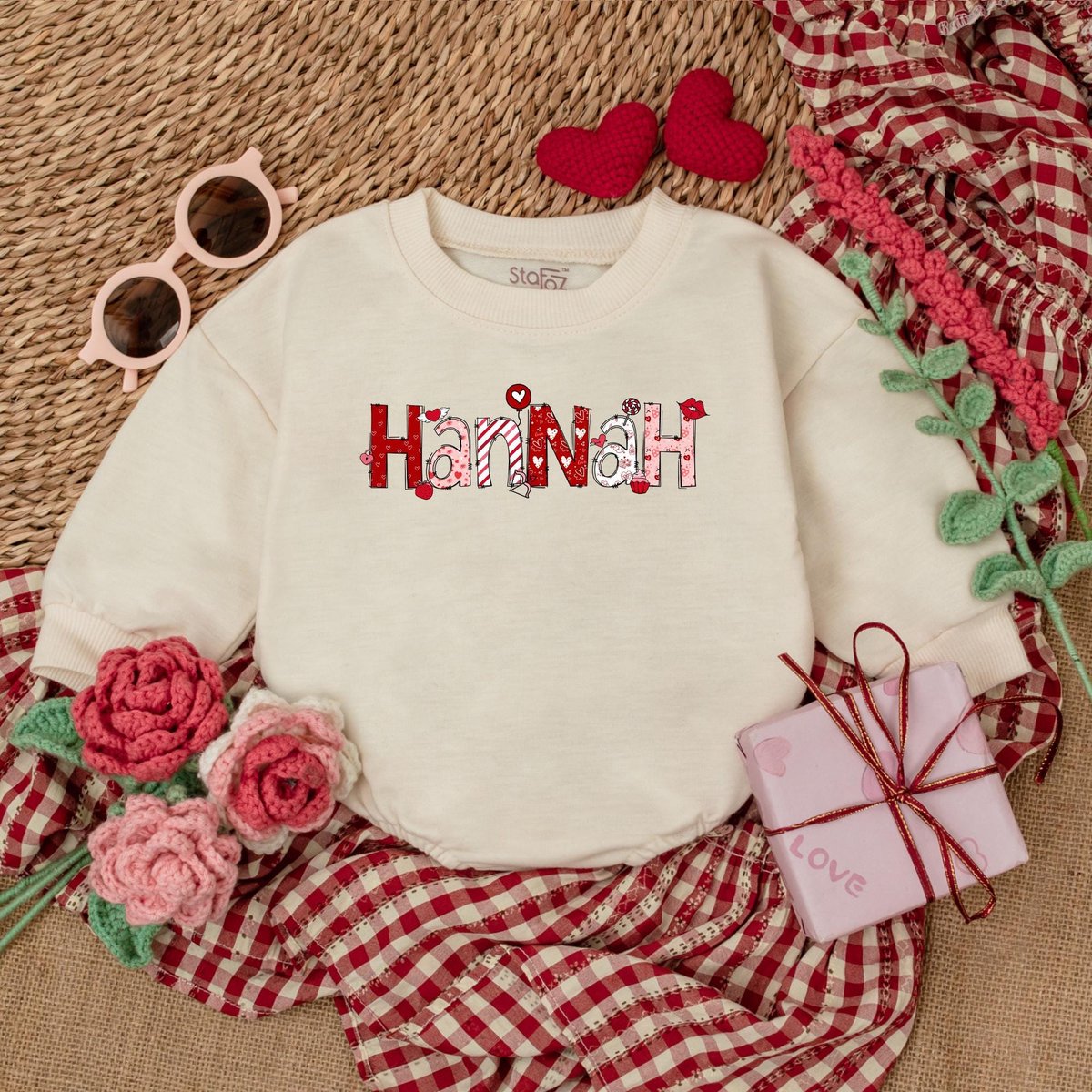 Personalized Valentine Baby Romper Valentine Custom Baby Name Bodysuit Valentine For Girls My 1st Va 181
