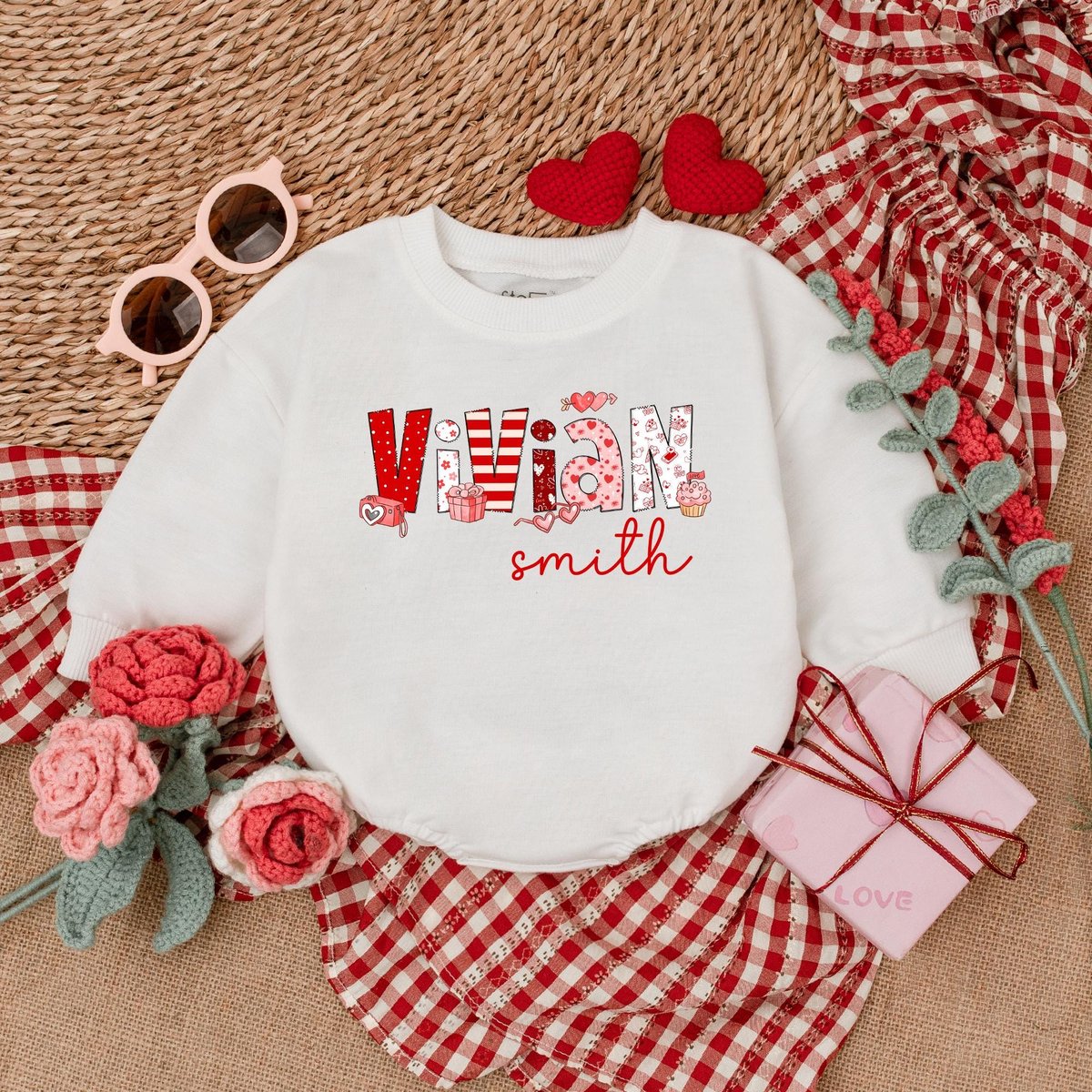 Personalized Valentine Baby Romper Baby Girl Valentine Bodysuit Valentine Shirts For Girls My 1st Va 183