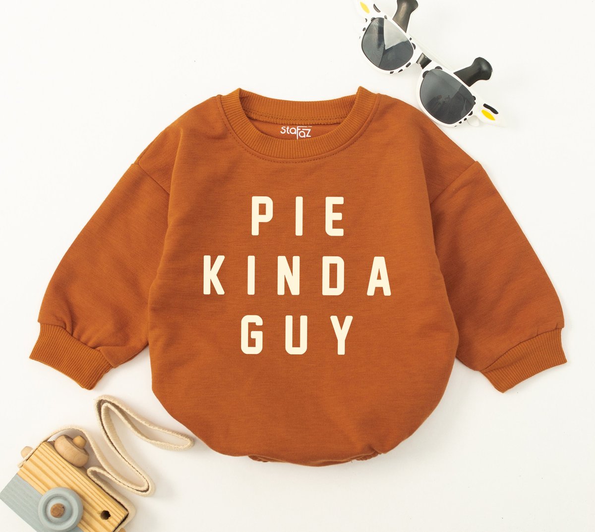 Pie Kinda Guy Baby Romper Thanksgiving Baby Boy Outfit Baby Boy Clothes Sweatshirt Romper Funny Baby 154