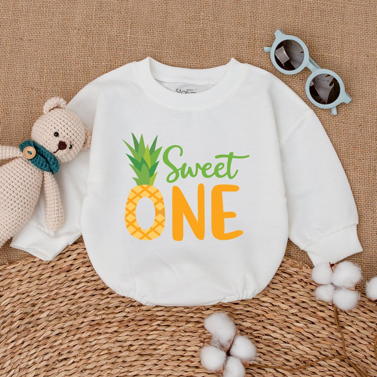 Pineapple 1st Birthday Romper Pineapple Sweet One Bodysuit Girl Birthday Clothes Baby Bodysuit Summe 171