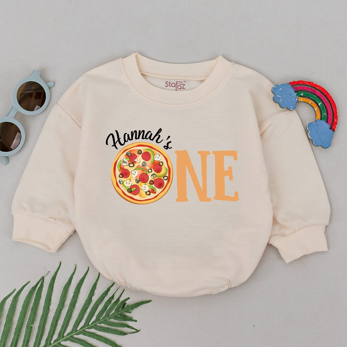 Pizza First Birthday Romper First Birthday Girl Outfit Pizza Party Birthday Bodysuit Pizza Party Bir