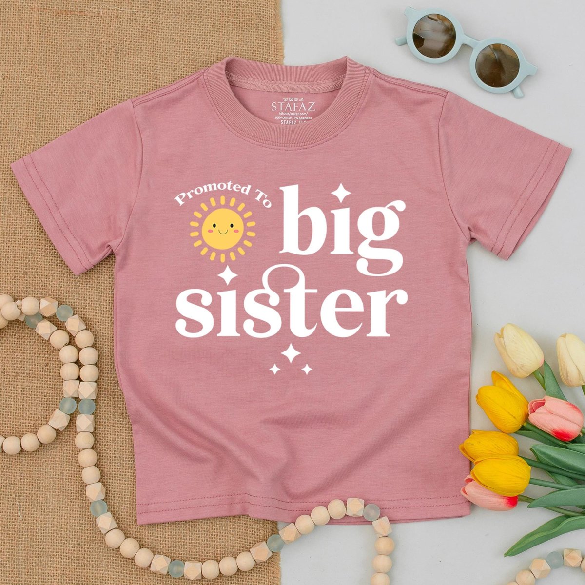 Promoted To Big Sister Toddler T shirt Announcement Shirt Big Sister Gift Pregnancy Reveal Sibling S 183