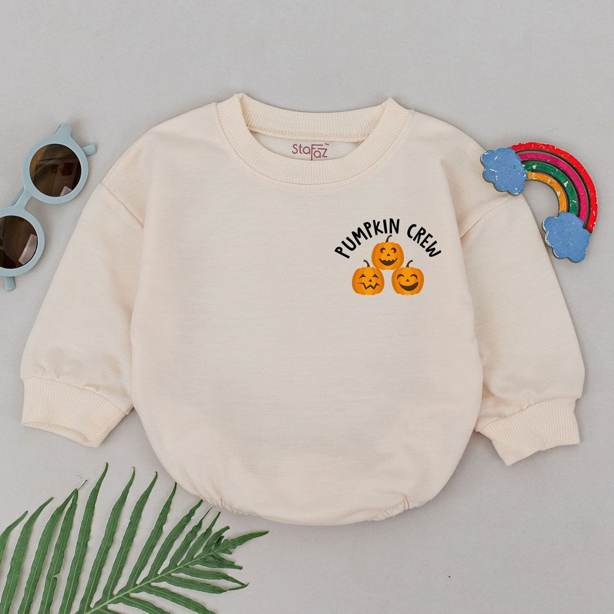 Pumpkin Crew Romper Pumpkin in the Patch Halloween Baby Romper Baby Shower Gift Pumpkin Spice Outfit