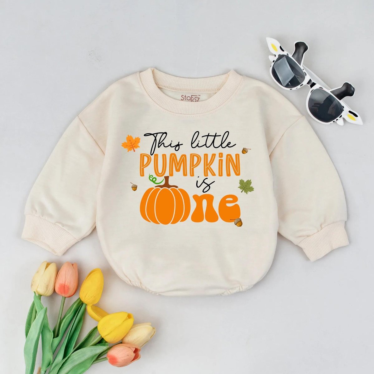 Pumpkin First Birthday Outfit This Little Pumpkin Is One Romper Fall Baby Girl Birthday Shirt Hallow 433