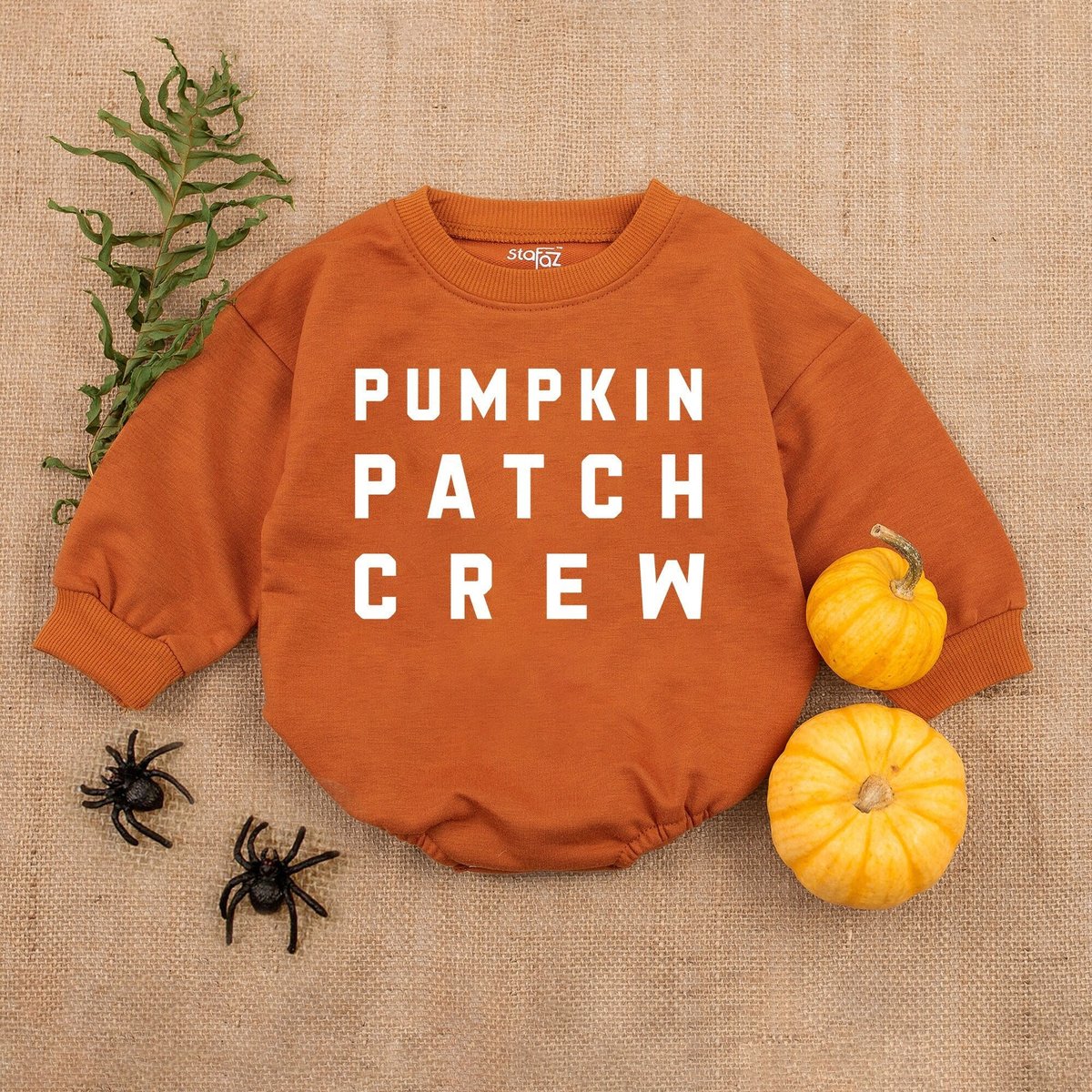 Pumpkin Patch Crew Baby Romper Thanksgiving Infant Outfit Baby Girl Clothes Fall Baby Shower Gift