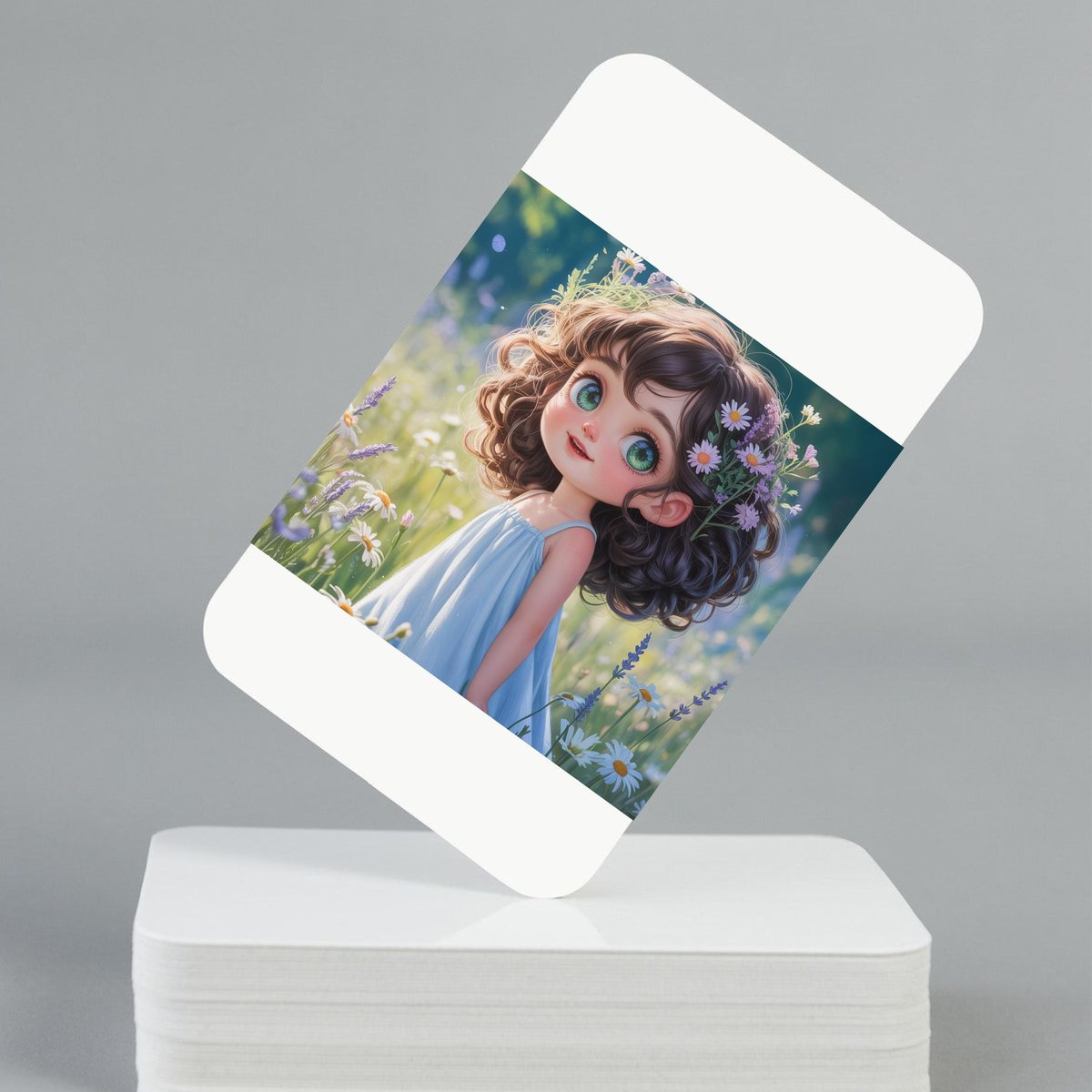 Quirky Black Girl PNG Clipart Afro Girl with Flower Watercolor African Girl Art for Scrapbook Planne 434