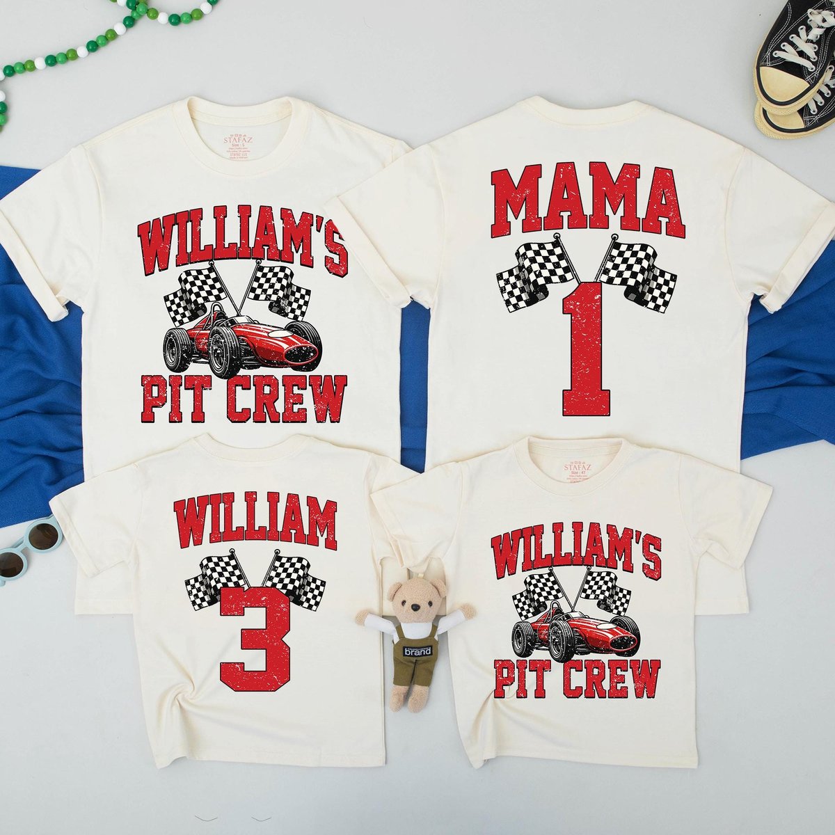 Race Car Birthday Family Matching Shirts Two Fast Birthday Tshirts Fast One Birthday Pit Crew Mama D 435