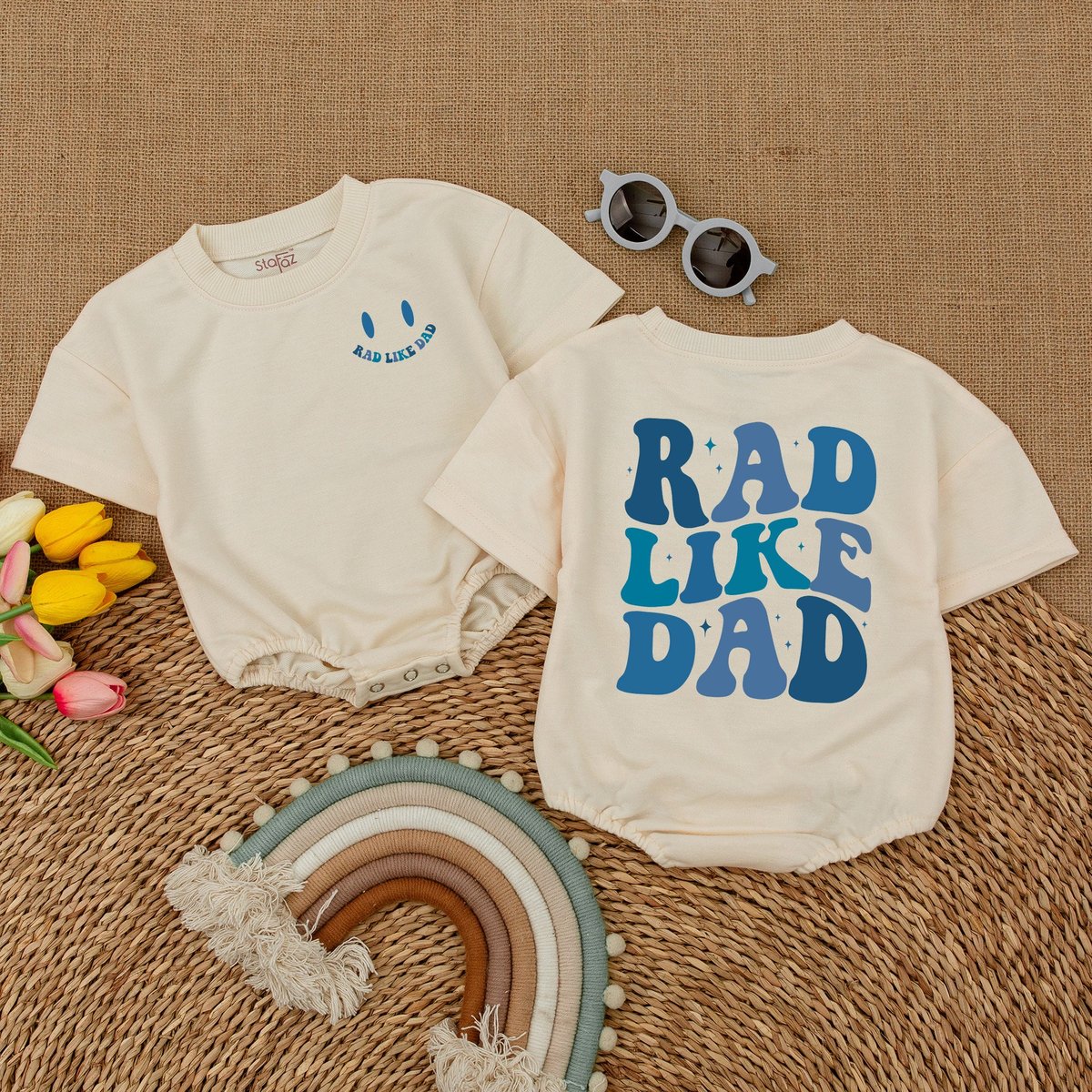 Rad Like Dad Romper Rad Like Dad Toddler T Shirt Smiley Face Bodysuit Toddler Boys Shirt Toddler Bab 174
