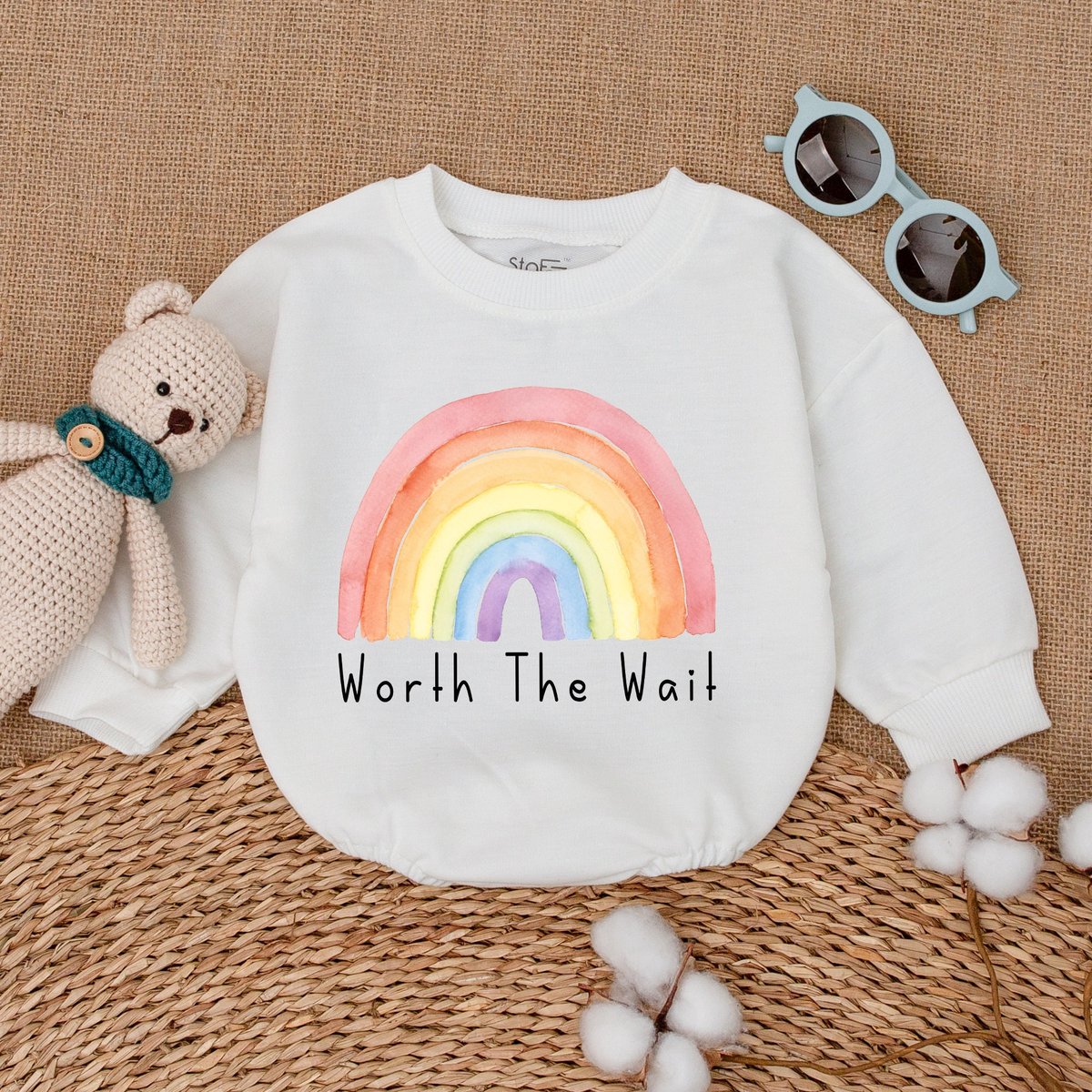 Rainbow IVF Baby Romper IVF Baby Bodysuit New Baby Bodysuit Newborn Clothes Baby Reveal Pregnancy An 172
