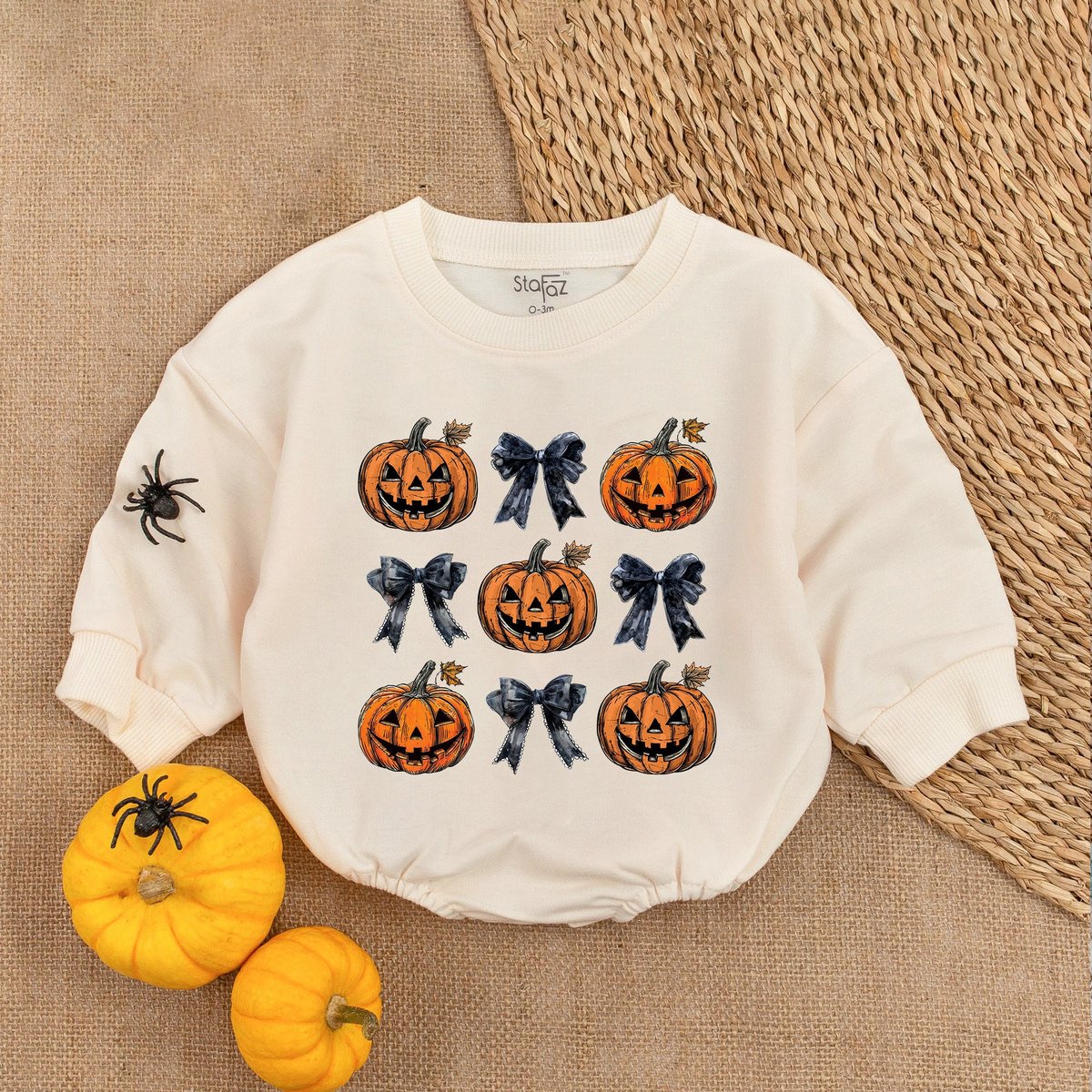 Retro Halloween Bow Baby Clothes Retro Halloween Baby Romper Halloween Baby Clothes Halloween Baby C 176
