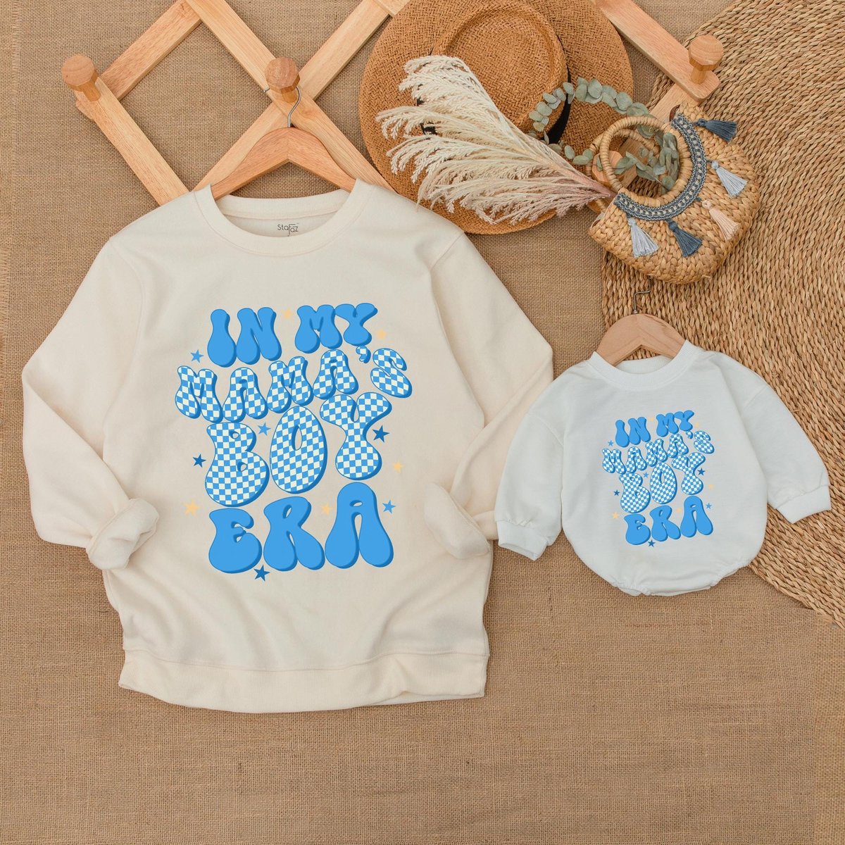 Retro Mamas Boy And Mama Outfit Neutral Toddler Baby Romper Mother And Boys Matching Sweatshirt Baby 182