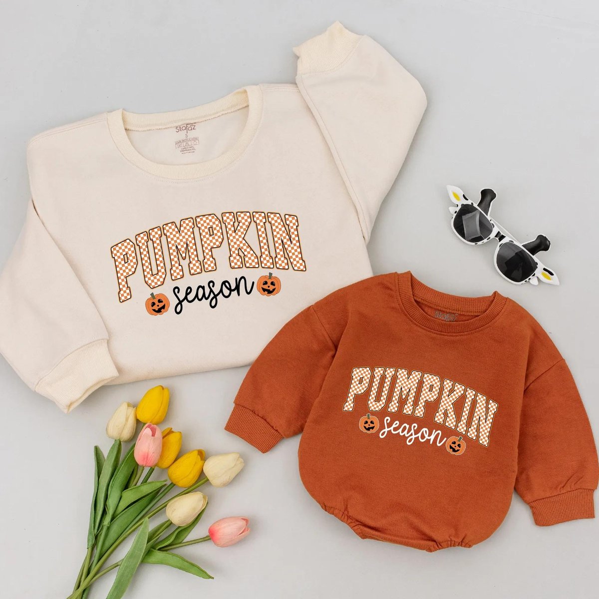 Retro Pumpkin Season Halloween Sweatshirt Pumpkin Baby Romper Pumpkin Season Baby bodysuit Pumpkin G 435