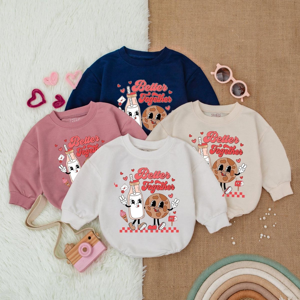 Retro Valentine's Baby Bubble Romper Baby Boy Clothes First Valentines Baby Outfit Valentines Day S 182