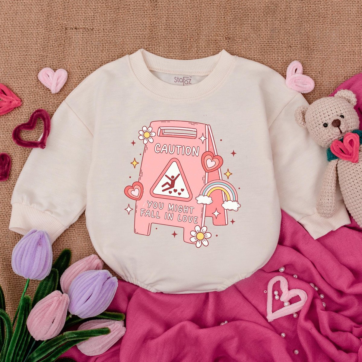 Retro Valentines Day Baby Outfit Sweatshirt Romper Baby Boy Clothes Valentine For Baby Baby Romper
