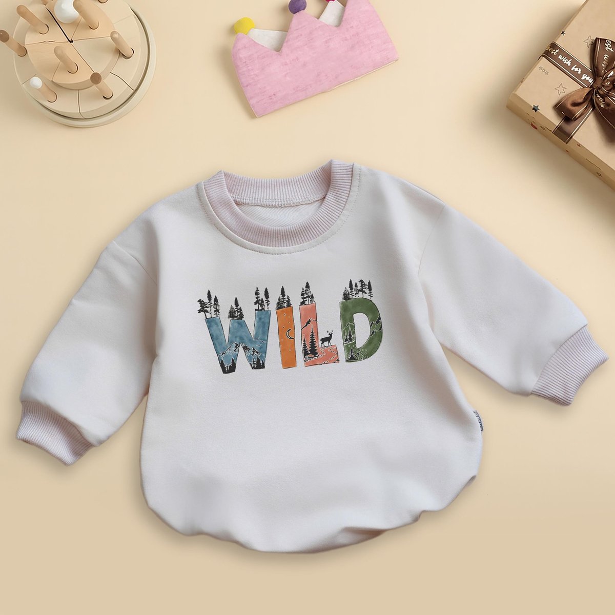 Retro Wild Camping Outdoors Baby Romper Hiking Outdoors Bodysuit 1st Birthday Newborn Bodysuit Cute 436
