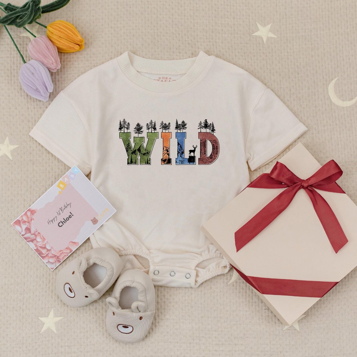 Retro Wild Camping Outdoors Kids Baby Romper Hiking Outdoors Adventure Baby Romper Summer Camping