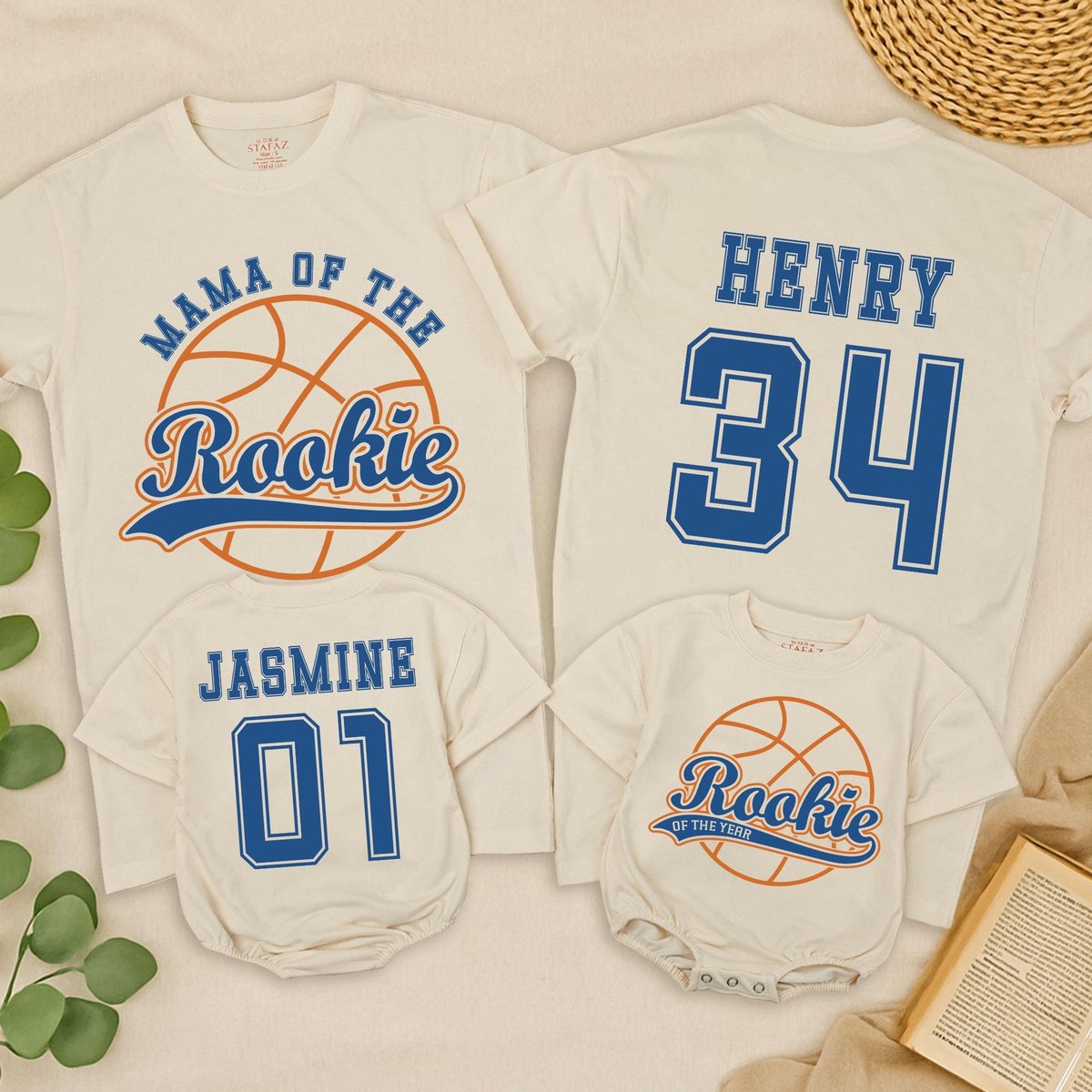 Rookie of the Year Basketball Birthday Shirt 1st Birthday Baby Boy Outfit First Bday Basketball Tee 434
