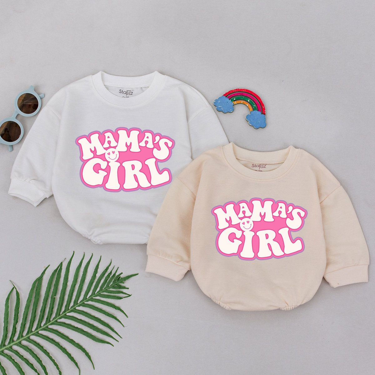 Mama's Girl Baby Romper Retro Mama's Girl Romper Mom Baby Outfits Mother's Day Gift For Daughter
