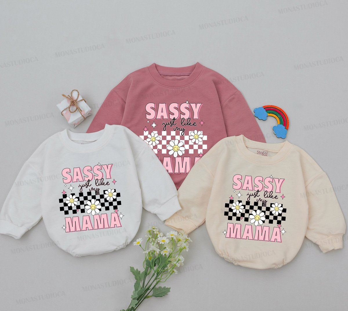 Sassy Just Like My Mama Romper Mama's Girl Romper Mom Baby Outfits Mother's Day Gift For Daughter