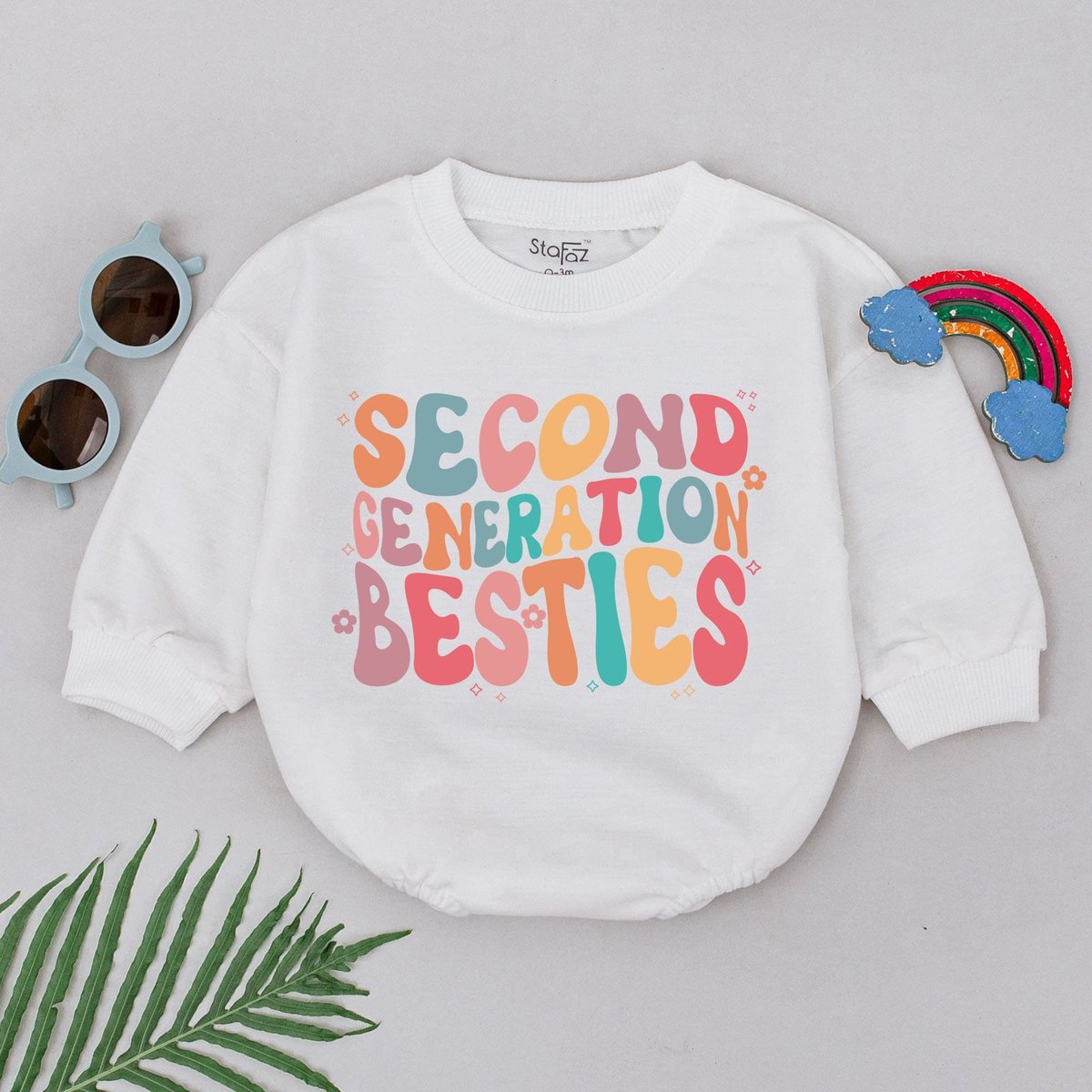 Second Generation Besties Romper BFF Romper Besties Like Our Moms Best Friend Baby Outfits Baby Show