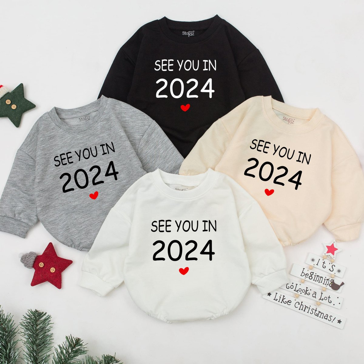 See You in 2024 Pregnancy Announcement Baby Romper Pregnancy Reveal Baby Clothes Simple Pregnancy An 159