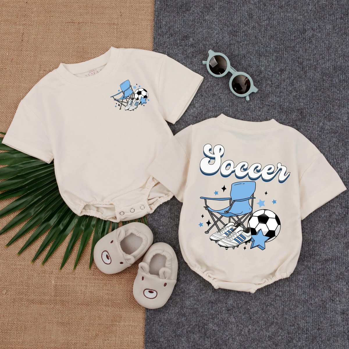 Soccer Gameday Funny T shirt Bubble Romper Cute Baby Outfit Toddler Sports Clothes Funny Baby Gift K 432