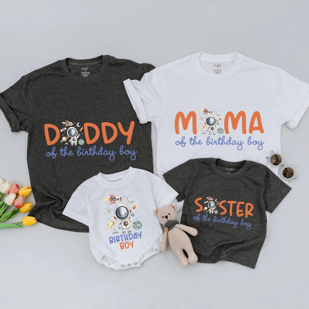 Space Birthday Boy Shirt Family Space Birthday Tshirt 1st trip around the sun Outer Space theme Mom 435