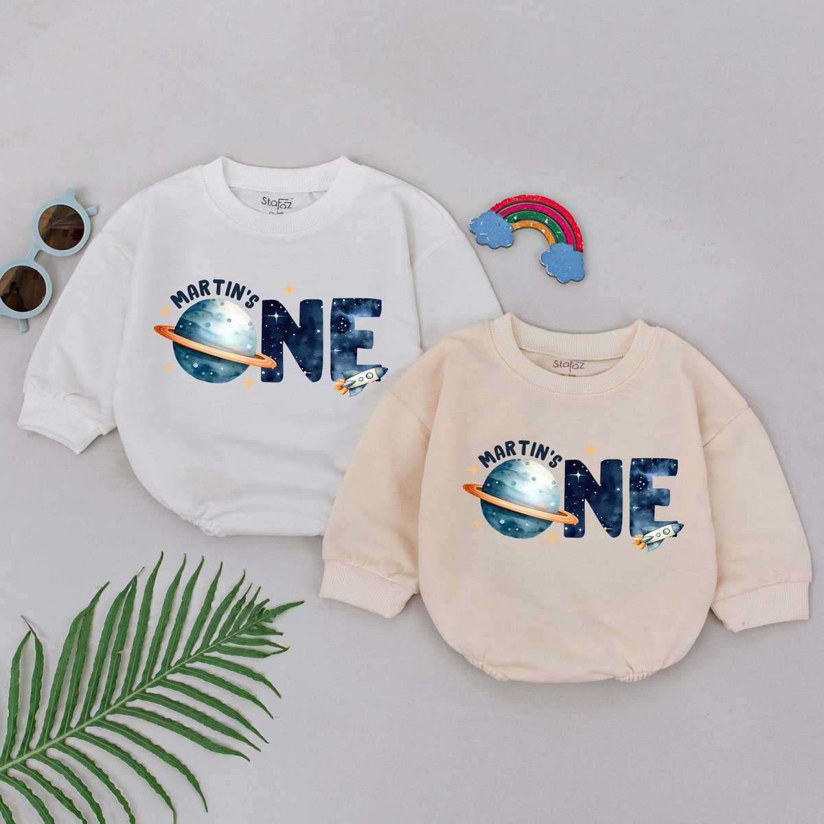 Space One Birthday Romper First Trip Around The Sun 1st Birthday Boy One Candle Outfits Newborn For