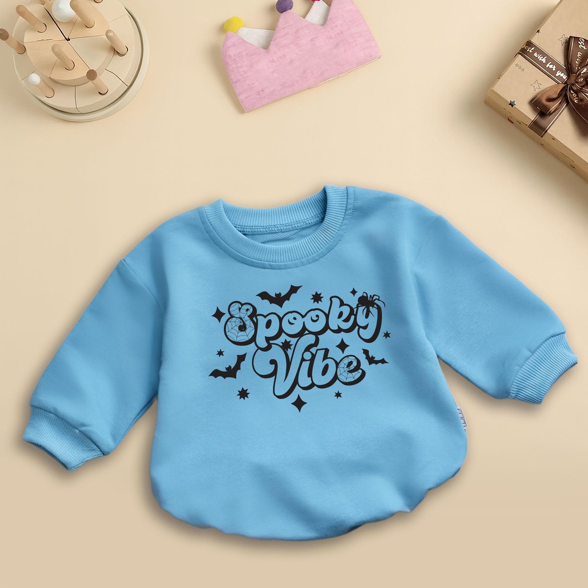 Spooky Dude Romper Halloween Baby Boys Girls Outfit Halloween Costume Vintage Pumpkin First Hallowee 436