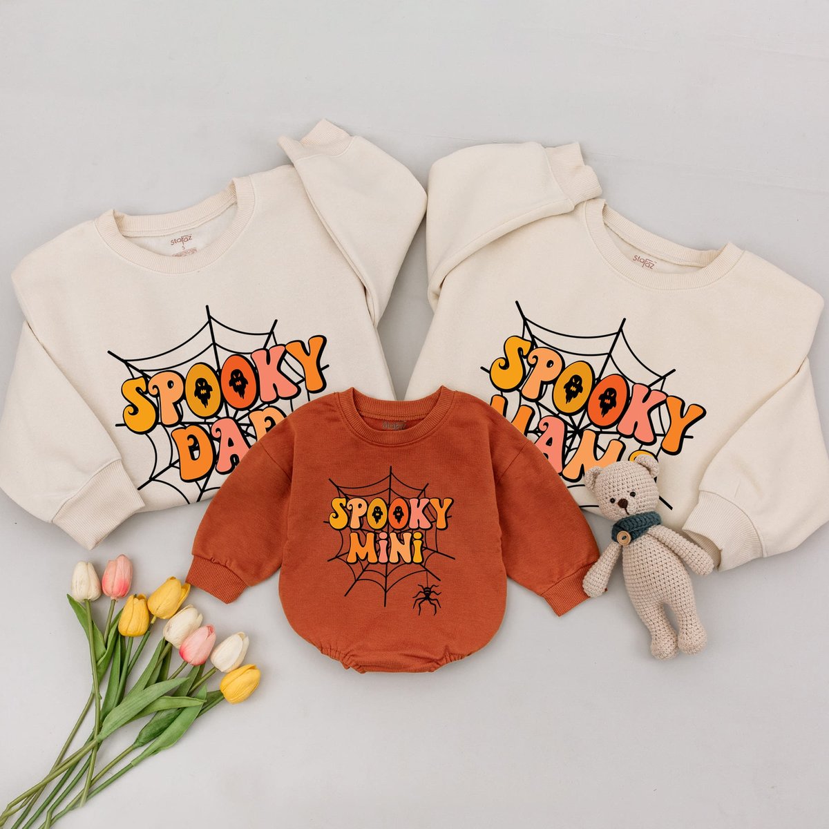 Spooky Matching Sweatshirts Matching Family Outfits Mommy and Me Halloween Sweaters Halloween Shirt 175