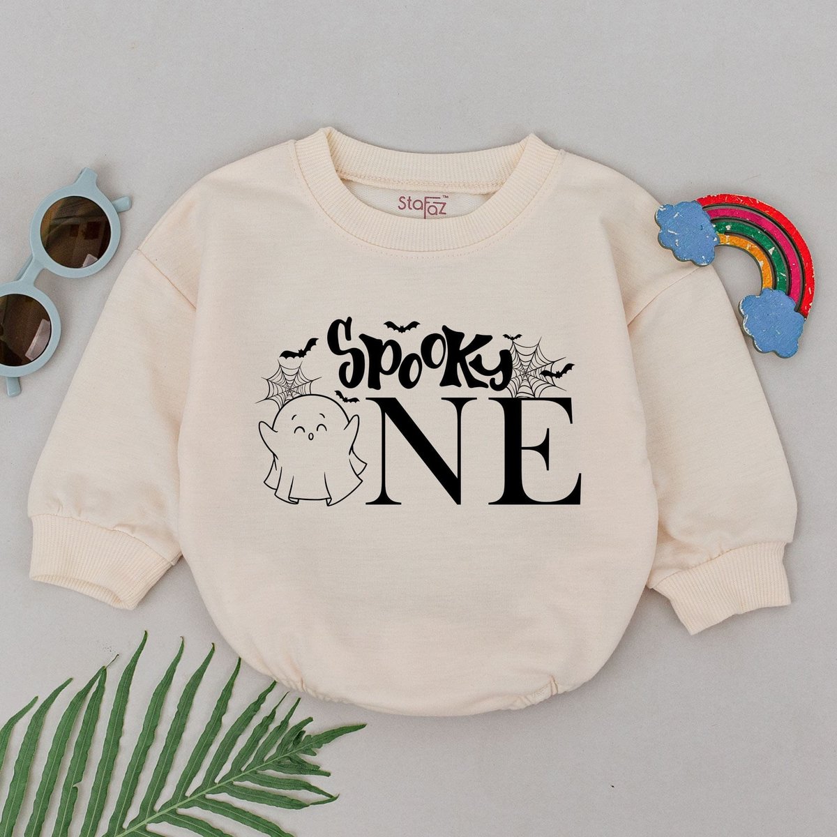 Spooky One Birthday Romper First Birthday Halloween Romper Halloween Costume Baby Shower Gift Pumpki