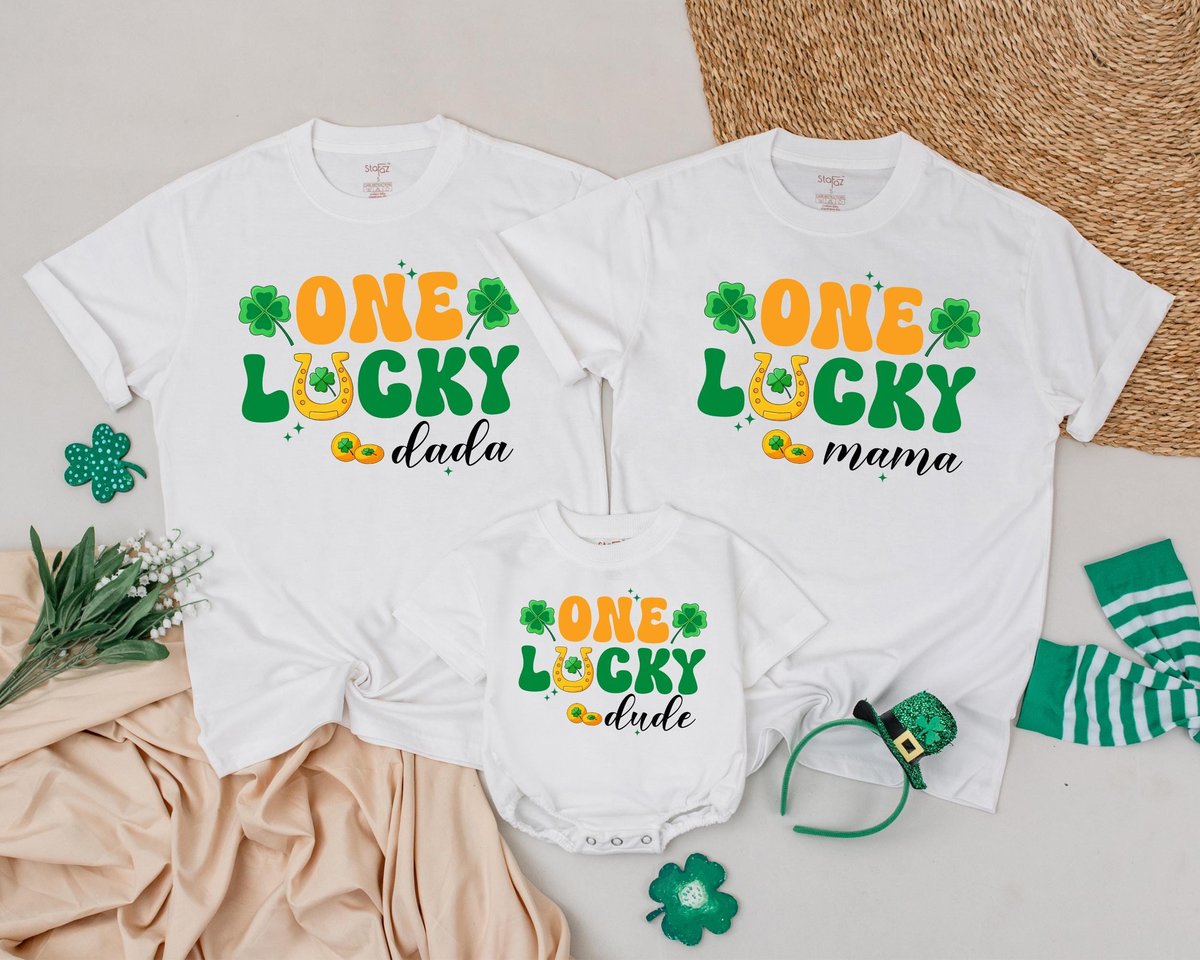 St Patricks Day Birthday Outfit Lucky One 1st Birthday Outfit Lucky One Birthday Shirt Matching Momm 185