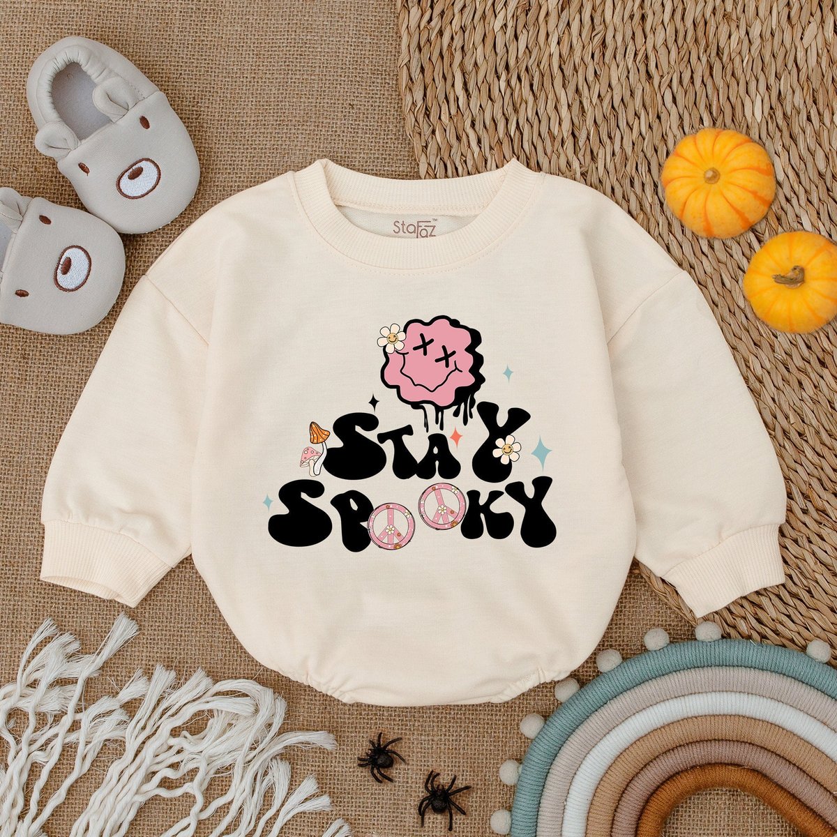 Stay Spooky Baby Girl Halloween Clothes Cute Halloween Baby Romper Halloween Baby Clothes Halloween