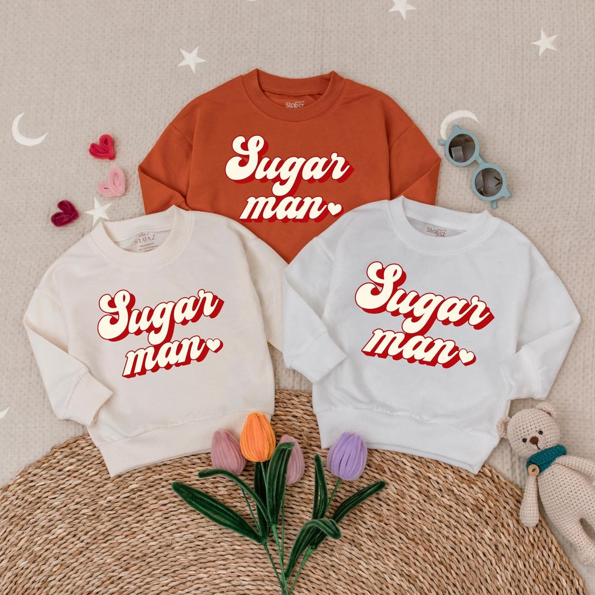 Sugar Man Toddler Sweatshirt Baby Announcement Toddler Clothes Baby Clothes Valentine Kid Outfit Out