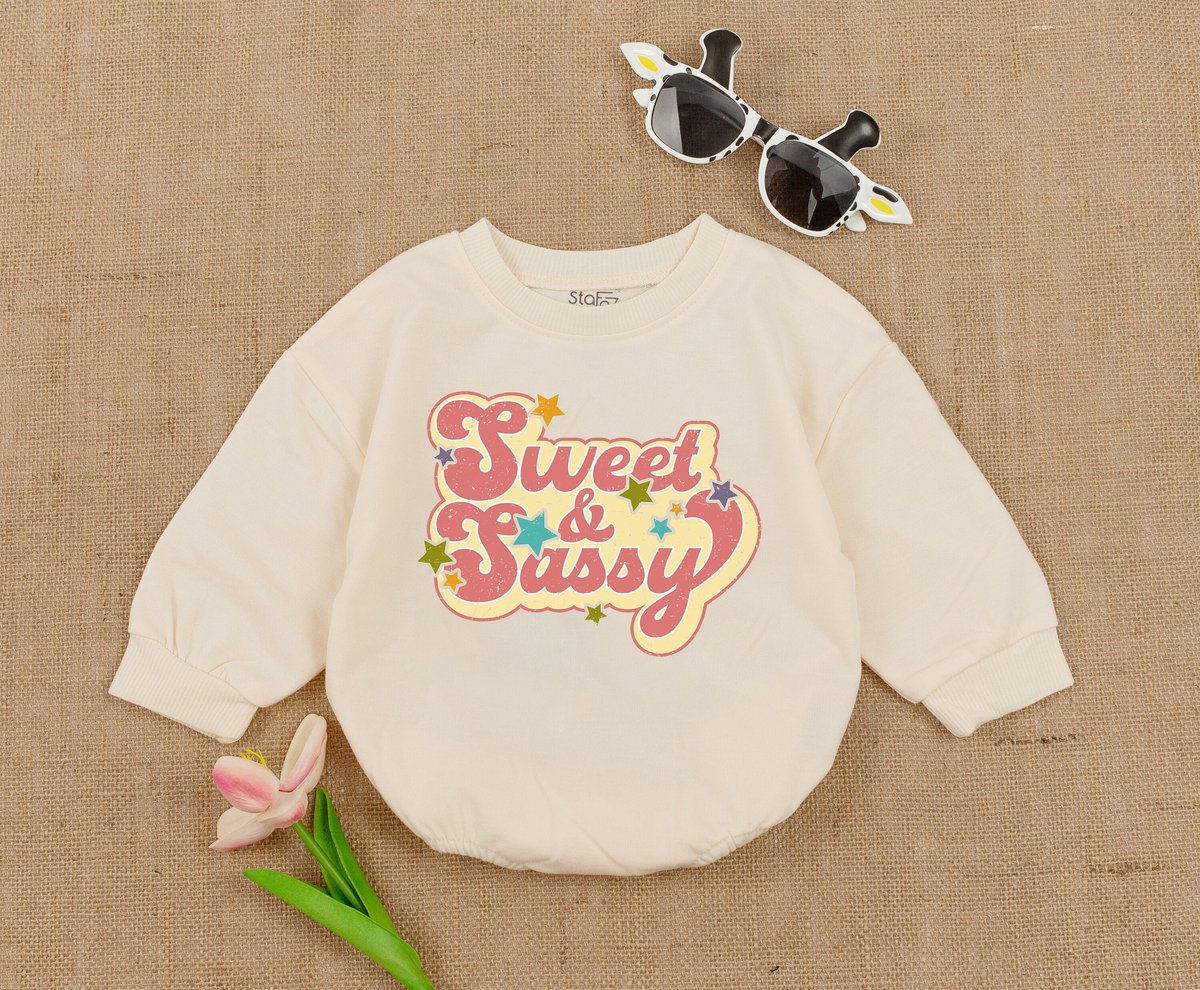 Sweet and Sassy Baby Bodysuit Groovy Baby Gift Toddler Sweater Baby Romper Baby Girl Outfit Baby Boy