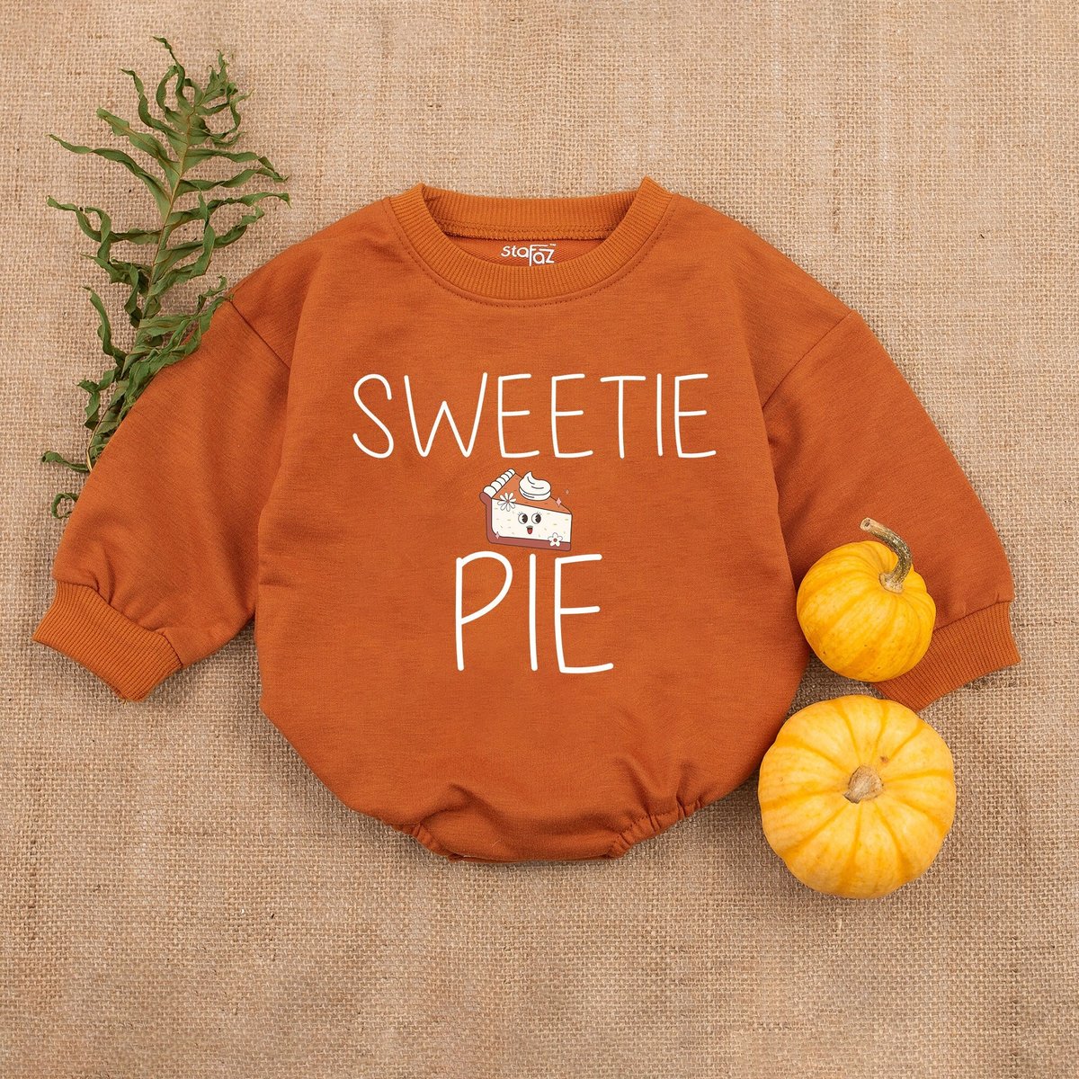 Sweetie Pie Baby Romper Thanksgiving Infant Outfit Baby Girl Clothes  Fall Baby Shower Gift Firs