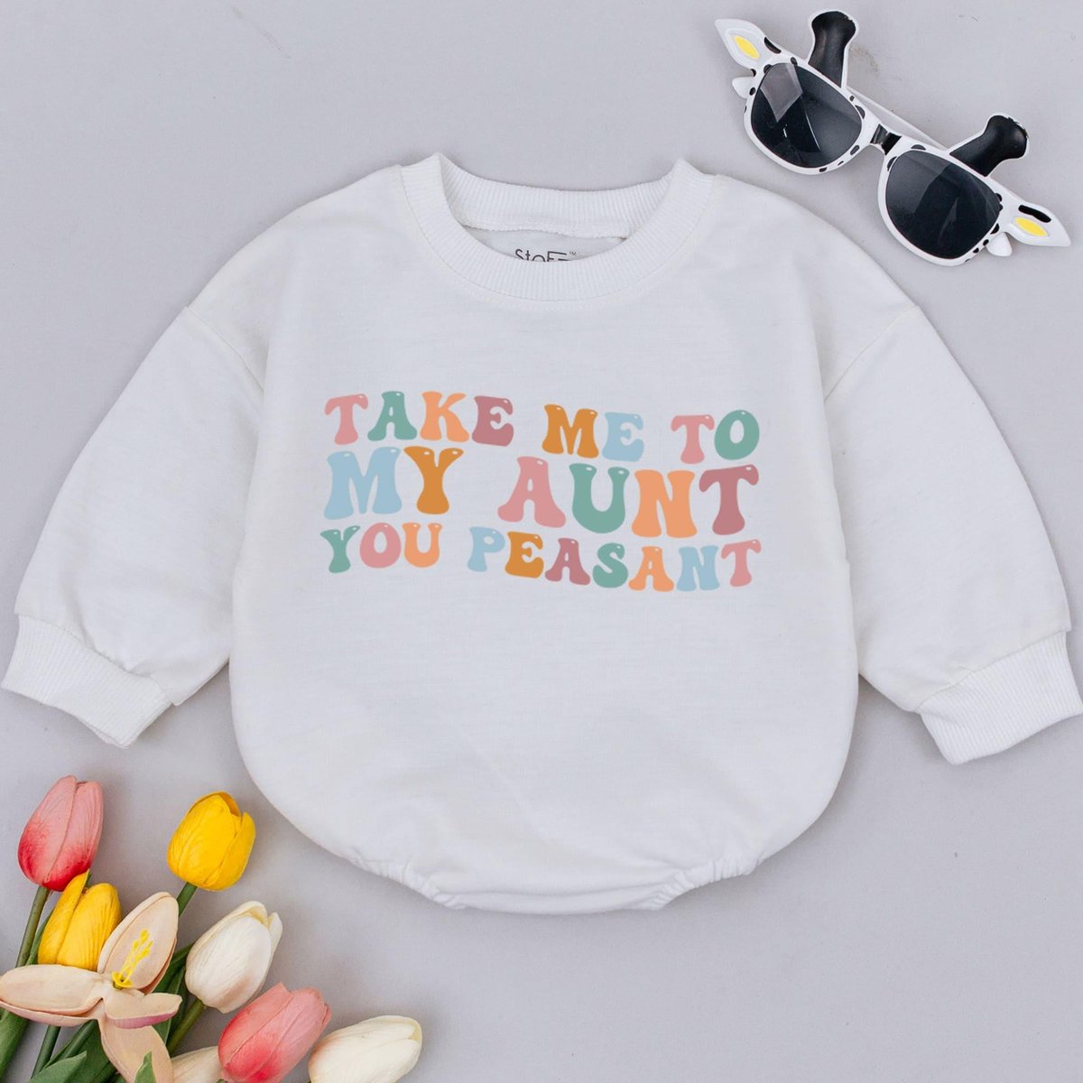 Take Me To My Aunt Peasant Baby Romper Baby Announcement Clothes Pregnancy Reveal Best Aunt Ever Bab 179