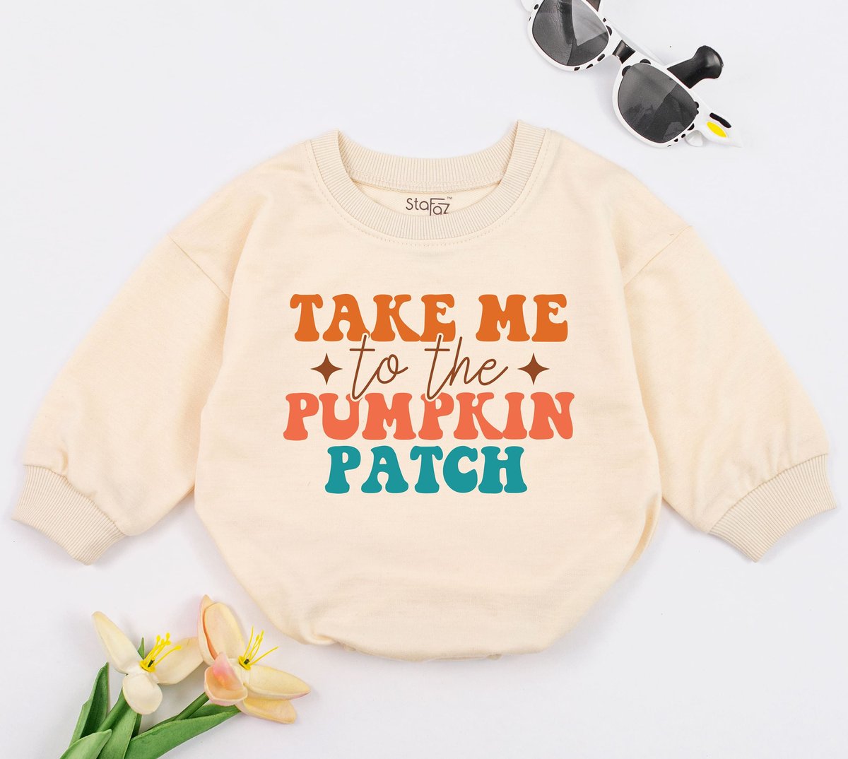 Take Me To The Pumpkin Patch Baby Romper Fall Outfit for Girl Long Sleeve Baby Bodysuits Baby Shower 151