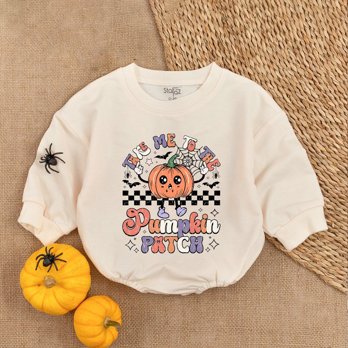 Take me to the Pumpkin Patch Romper First Thanksgiving Outfit  Thanksgiving Newborn Clothes  Fall